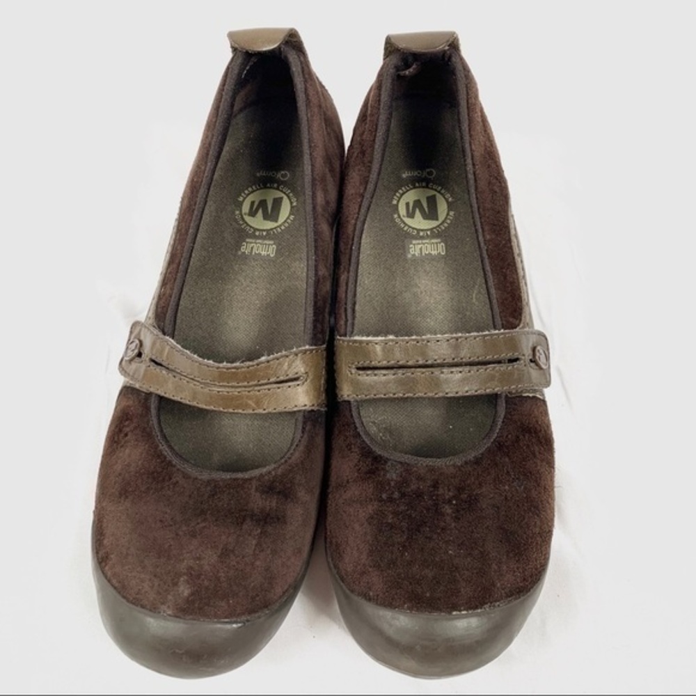 Merrel Women’s shoes Brown Suede Loafers Sz 9